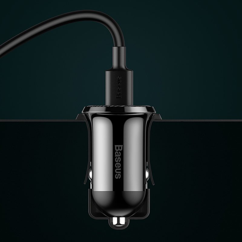 Baseus car charger Grain Pro 2x USB 4,8A black - Billede 5