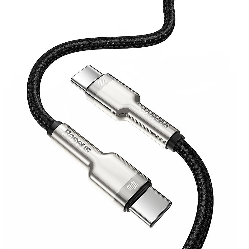 Baseus cable Cafule Metal PD USB-C - USB-C 1,0 m black 100W - Billede 3