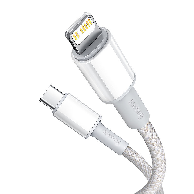 Alternative view of Baseus cable High Density PD USB-C - Lightning 1,0 m white 20W
