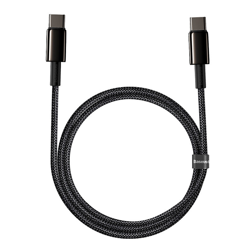 Alternative view of Baseus cable Tungsten PD USB-C - USB-C 1,0 m black 100W