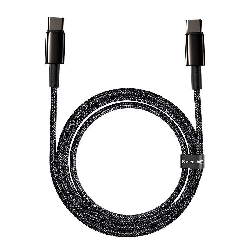 Alternative view of Baseus cable Tungsten PD USB-C - USB-C 2,0 m black 100W