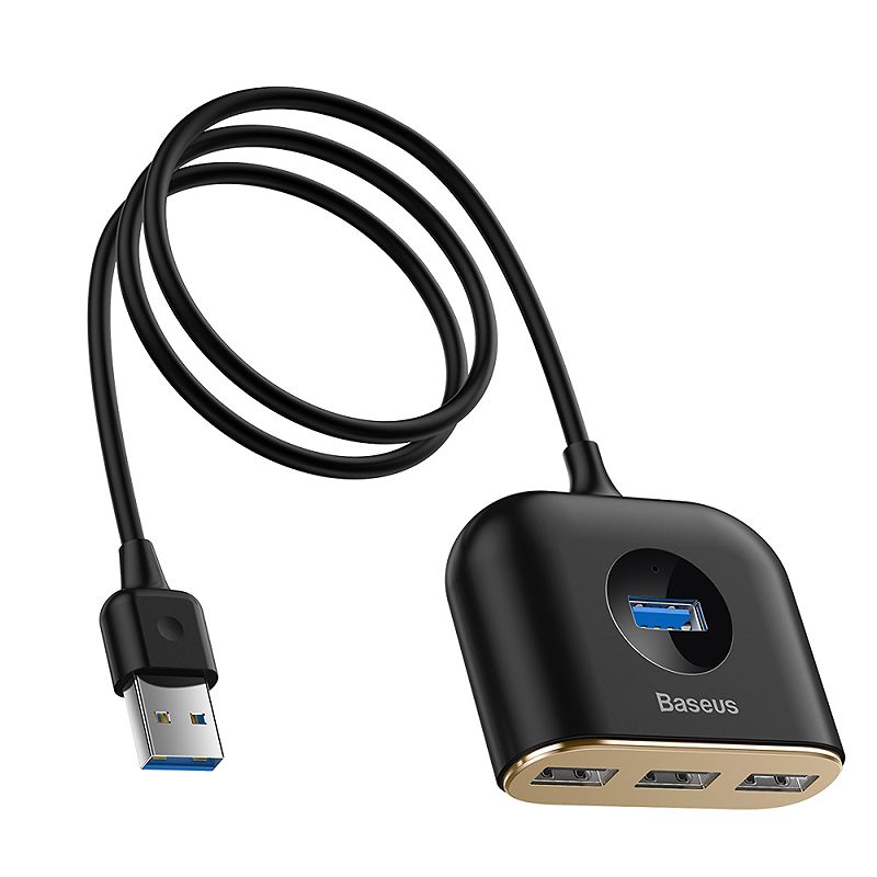 Baseus adapter HUB Square USB 3.0 to 4x USB black - Billede 3
