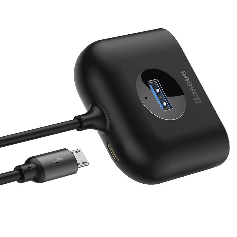 Baseus adapter HUB Square USB 3.0 to 4x USB black - Billede 5