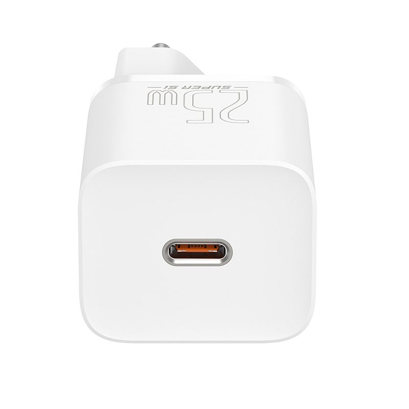 Baseus wall charger Super Si PD 25W 1x USBC white + USB-C - USB-C cable - Billede 4