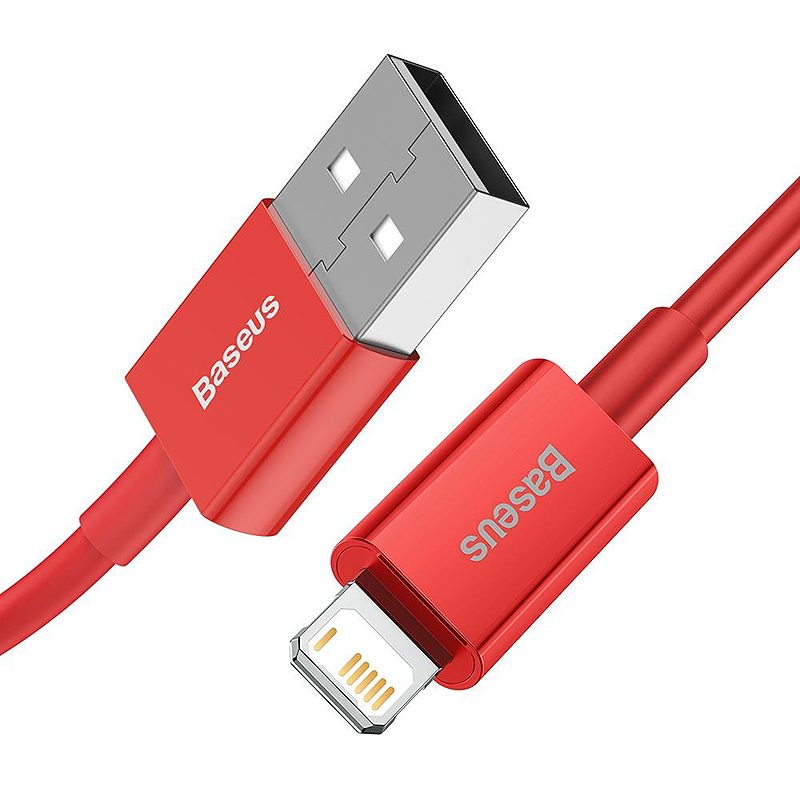 Baseus cable Superior USB - Lightning 1,0 m 2,4A red