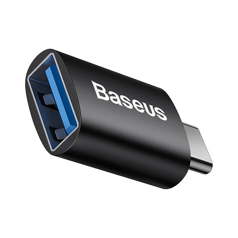 Alternative view of Baseus adapter Ingenuity USB-C to USB-A 3.1 black OTG