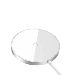 Alternative view of Baseus wireless charger Simple Mini 3 15W silver magnetic