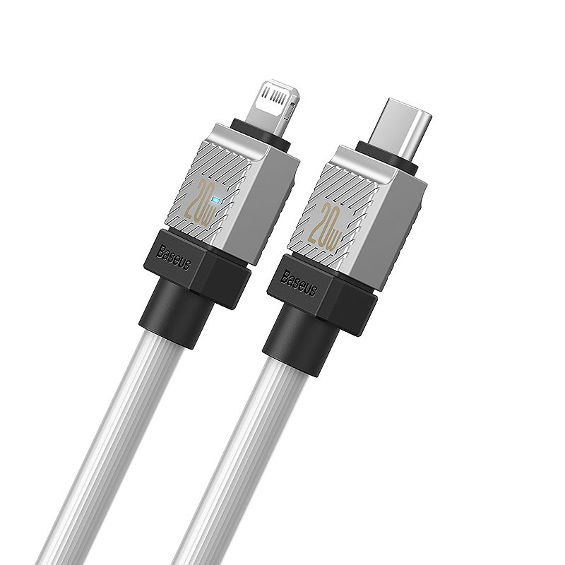 Alternative view of Baseus cable CoolPlay USB-C - Lightning 2m 20W white