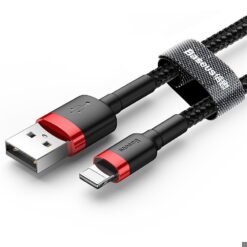 Alternative view of Baseus cable Cafule USB - Lightning 3,0m 2A red-black