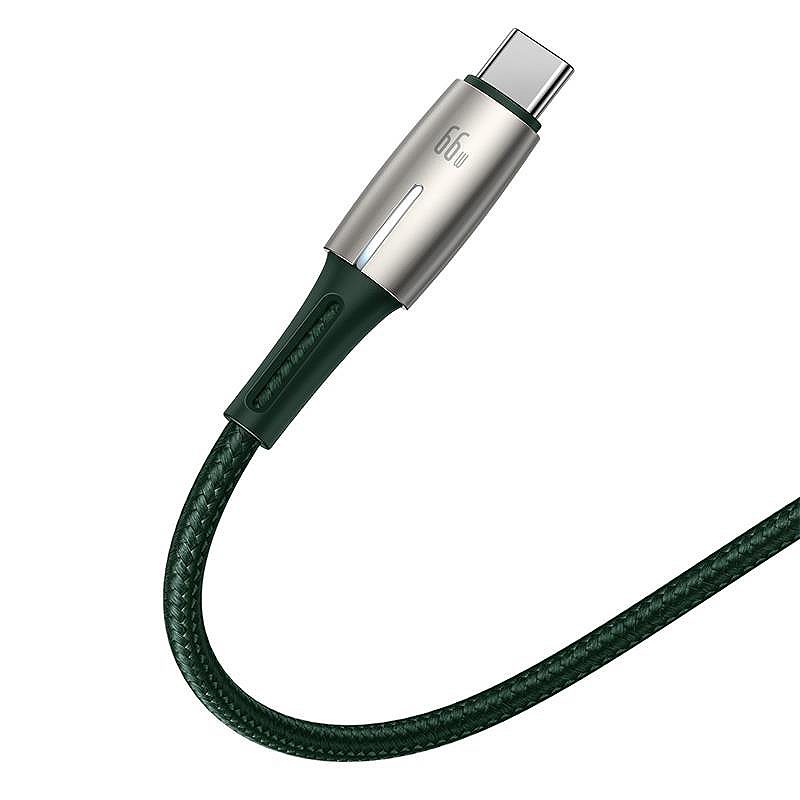 Baseus cable Cafule Metal USB - USB-C 0,25m black 66W - Billede 4