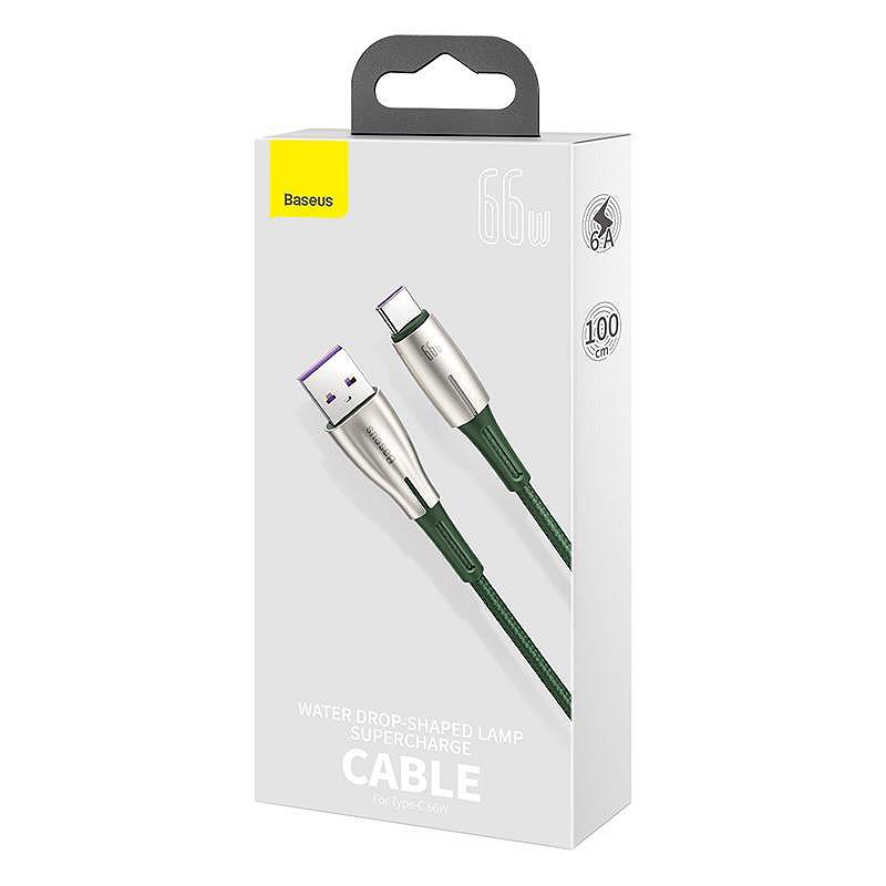 Baseus cable Cafule Metal USB - USB-C 0,25m black 66W - Billede 5
