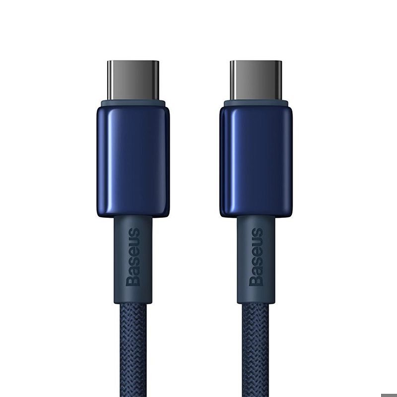Baseus Tungsten Gold Fast Charging Data Cable Type-C to Type-C 100W 1m Deepsea Blue