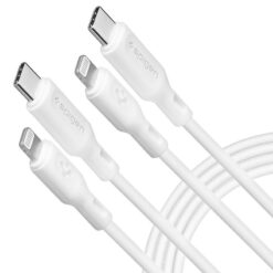 Spigen DuraSync MFi Lightning Cable 2-Pack 100cm White - Billede 3