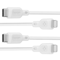 Spigen DuraSync MFi Lightning Cable 2-Pack 100cm White - Billede 4