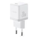 Baseus Palm Fast Charger Wall Charger 20W 1×USB-C Wall Charger + Cable Moon White