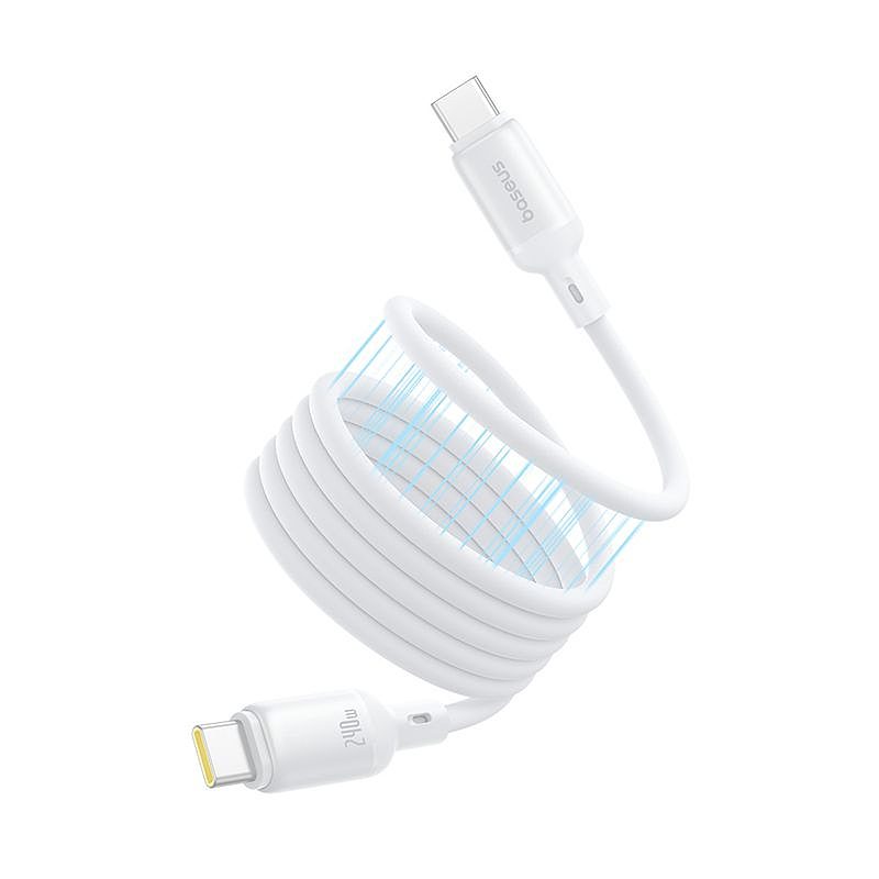 Baseus cable PicoGo PD USB-C - USB-C 1,0m moon white 240W magnetic