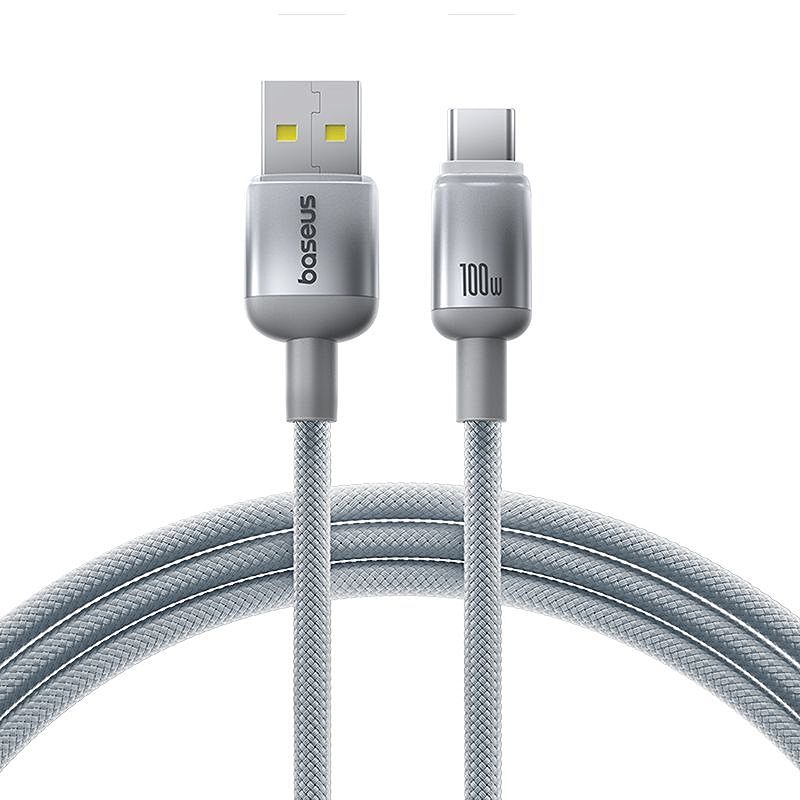 Baseus cable Discolor USB - USB-C 100W 1m Silver