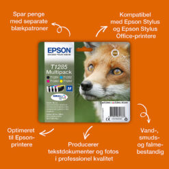 Alternative view of Epson Fox T1285 ræv DURABrite Ultra multipakke 4-farve blæk