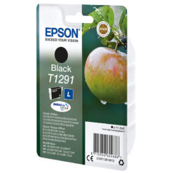 Epson Apple T1291 æble DURABrite Ultra enkeltpakke sort blæk