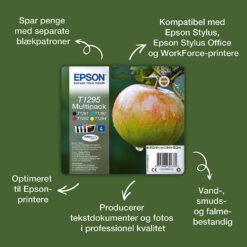 Alternative view of Epson Apple T1295 æble DURABrite Ultra multipakke 4-farve blæk