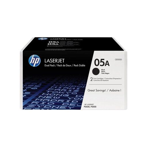 HP Toner Cart. CE505AD (05A) für LJ P2035/2055 Twinpack