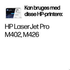 Alternative view of HP Originale 26X LaserJet-tonerpatroner med høj kapacitet, sort, pakke med 2 stk.