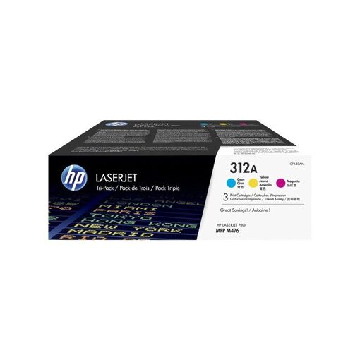 HP Toner Cartridge CF440AM Standard Capacity No. 312A cyan/magenta/yellow