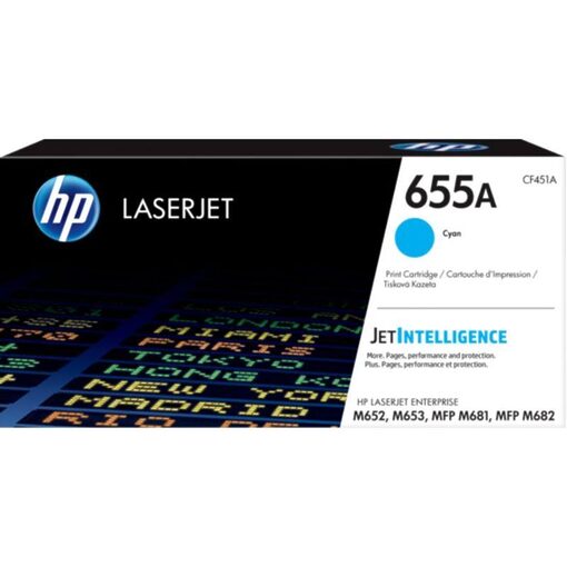 HP Toner Cart. CF451A (655A) für LJ Enterprise M652/M653/ M681/M682 cyan