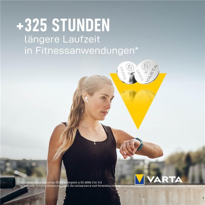 Batteri, Knapcelle Varta CR2016 - Billede 5
