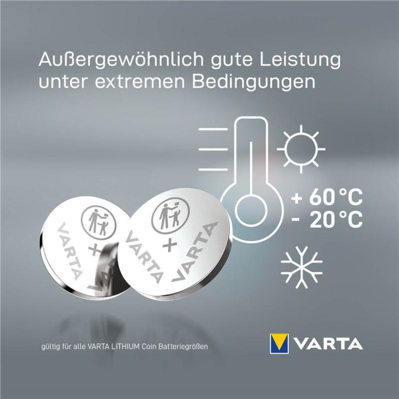 Batteri, Knapcelle Varta CR2016 - Billede 6