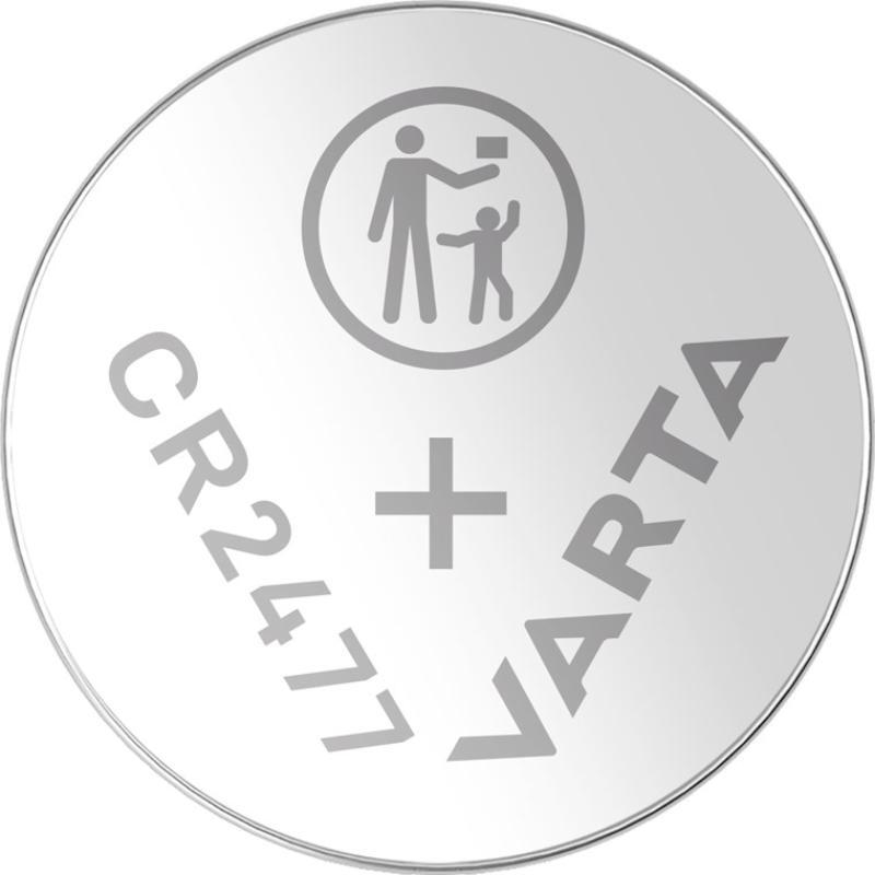 Batteri, Knapcelle Varta CR2477 - Billede 2
