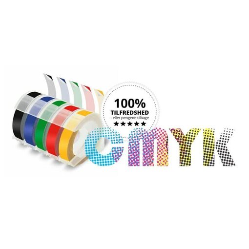 DYMO 3D tape 12mm gul CMYK komp.