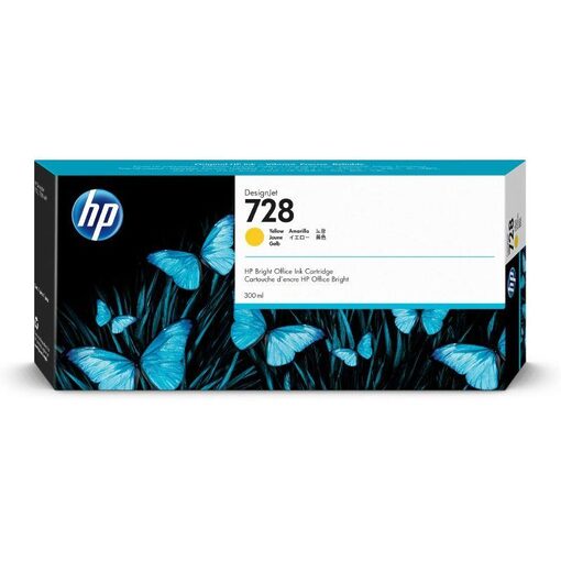 HP Ink Cart. F9K15A No. 728 für Designjet T730/T830 yellow (300 ml)