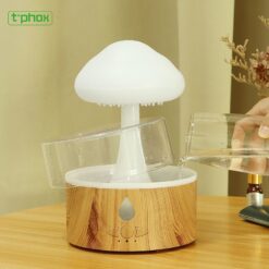 T-Phox Humidifier/diffuser with lamp rain cloud white - Billede 3