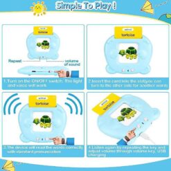 ENGLISH LEARNING DEVICE TEDDY BLUE - Billede 4