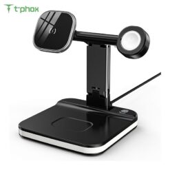 INDUCTIVE CHARGER 5IN1 MAGNETIC WIRELESS 15W BLACK