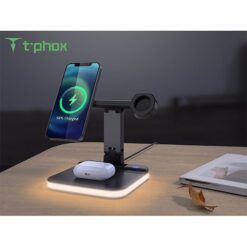 Alternative view of INDUCTIVE CHARGER 5IN1 MAGNETIC WIRELESS 15W BLACK