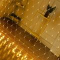 LED CURTAIN (120 LAMPS) 1,5M x1,5M WARM WHITE