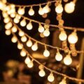 LED GARLAND 10M (100 LED LAMPS) 220V BALLS WARM WHITE