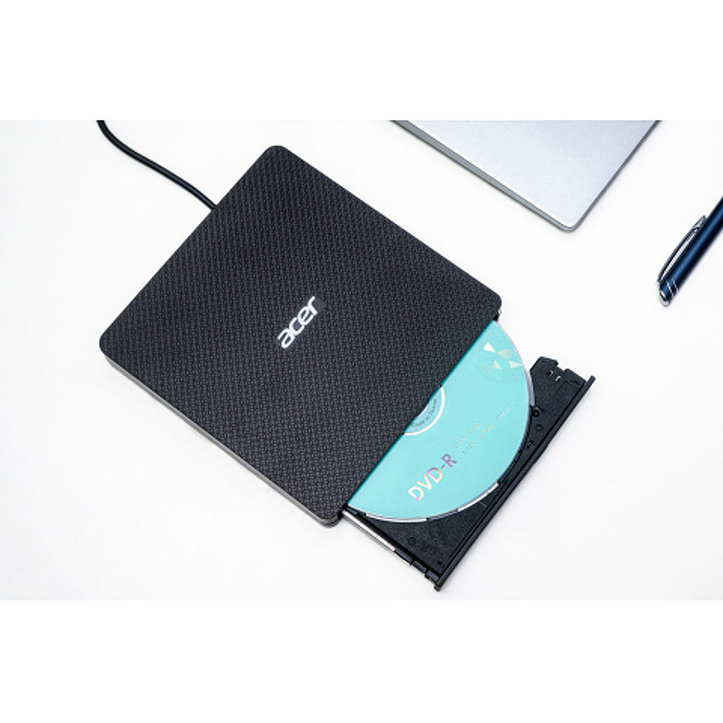 Acer Portable DVD Writer AXD001 optisk diskdrev DVD±RW Sort - Billede 4
