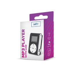 Alternative view of Setty MP3 with LCD + earphones black