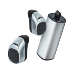 Alternative view of Forever bluetooth headset TWE-200 with charging case silver