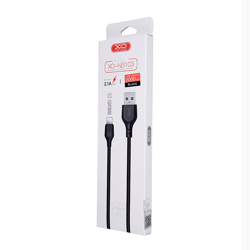 XO cable NB103 USB - Lightning 2,0 m 2,1A black