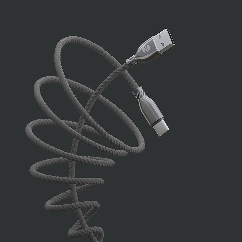 Forever Tornado cable USB - USB-C 1,0 m 3A black