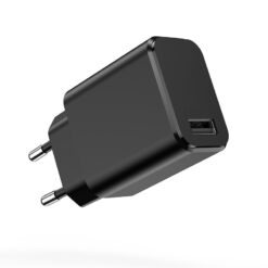 Alternative view of Setty charger 1x USB 3A black + USB-C cable 1,0 m
