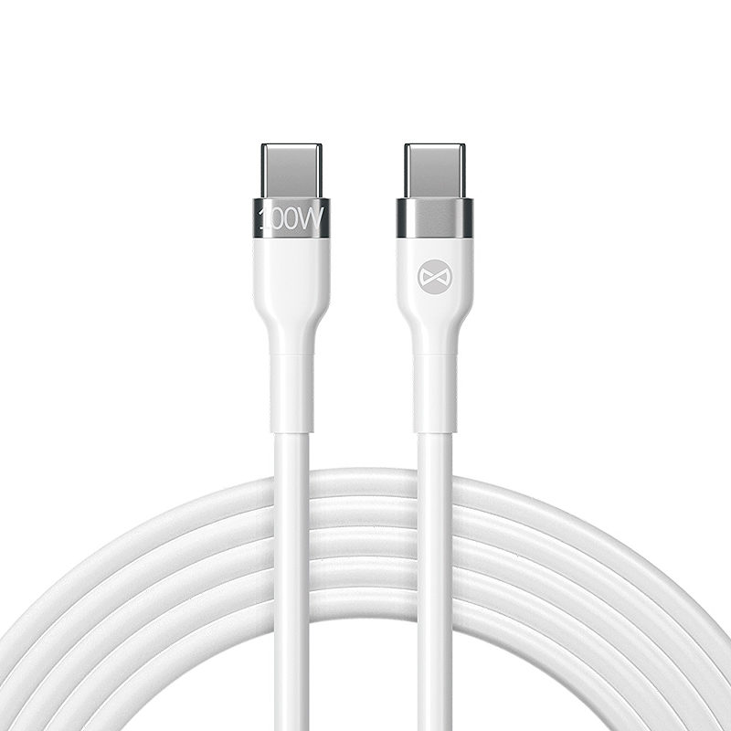 Forever Flexible cable USB-C - USB-C 2,0 m 100W white