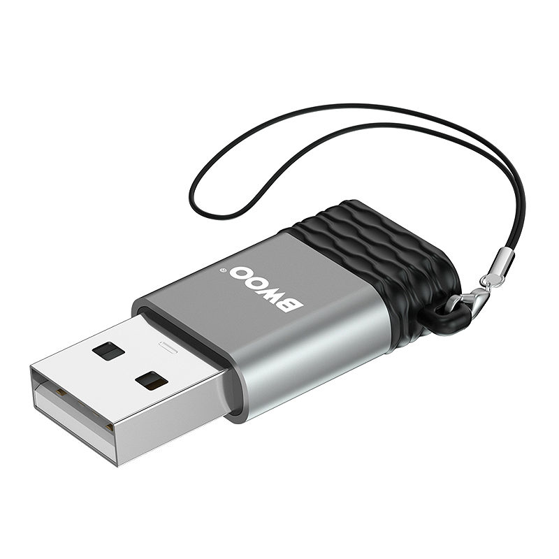 BWOO Adapter USB-C - USB Gray OTG BZ-38 - Billede 5