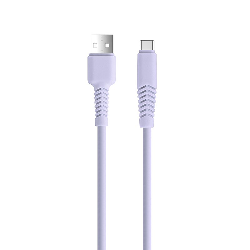 Setty cable USB - USB-C 1,5 m 2,1A KSA-C-1.529 lilac