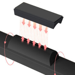Alternative view of XO LED magnetic lamp YH08B 1200mAh black + remote control
