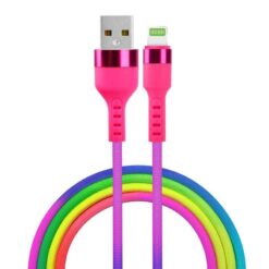 Alternative view of Setty USB-lightning kabel rainbow